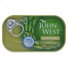 John West Sardines In Olive Oil   Tin  120 grams